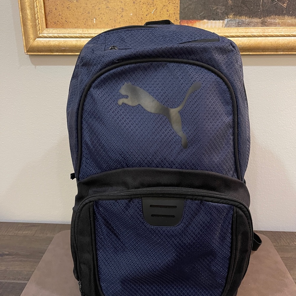 Puma Men's Blue and Black Backpack